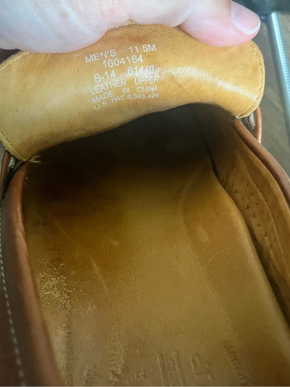 Sperry Gold Cup Exeter Penny Loafer in a red or rust nubuck leather size‎ 11.5